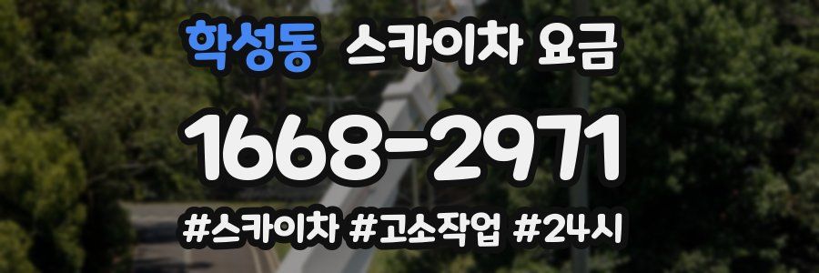 학성동 스카이차 요금