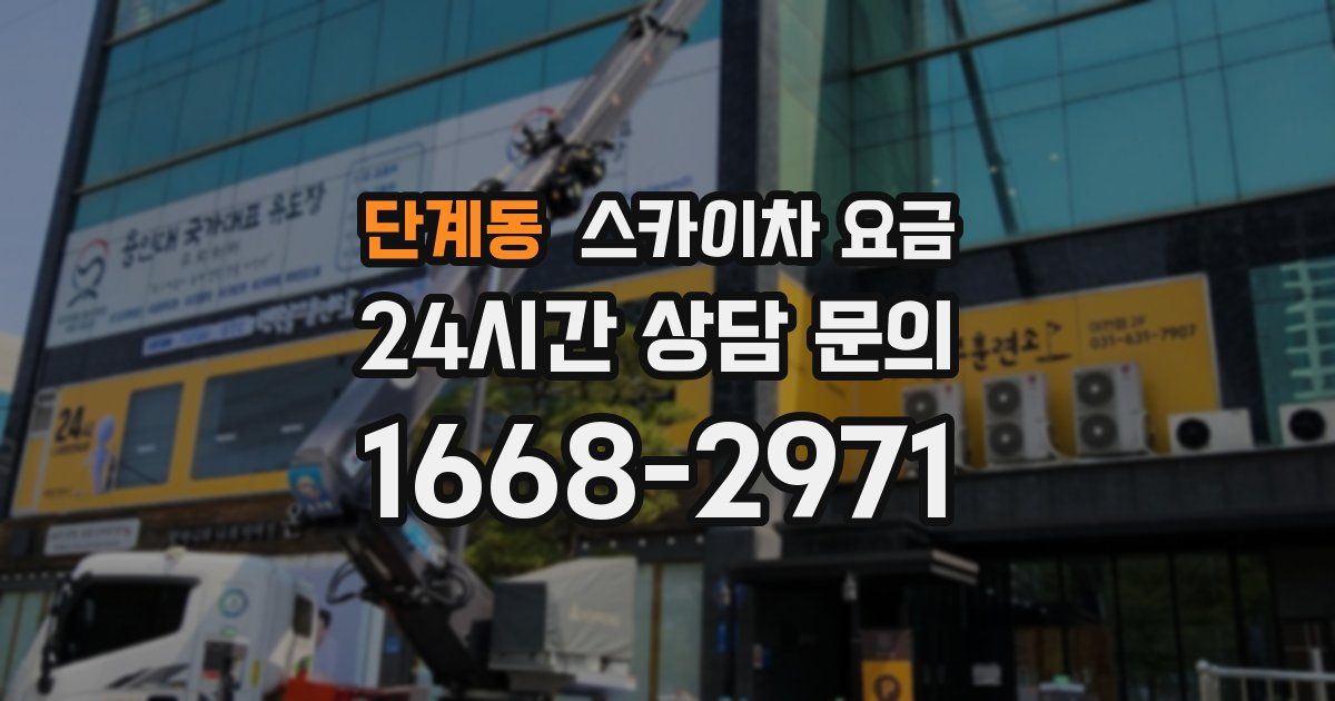 단계동 스카이차 요금