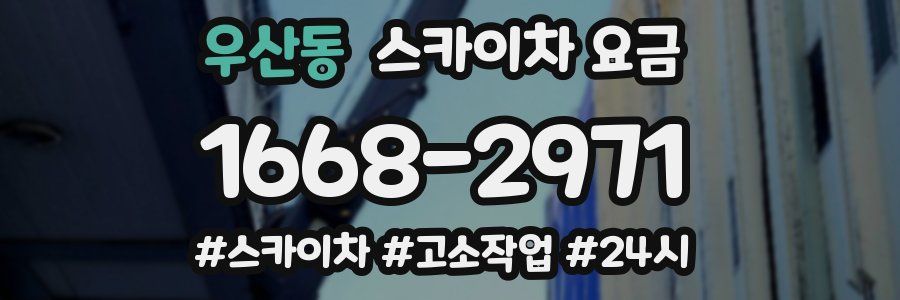 우산동 스카이차 요금