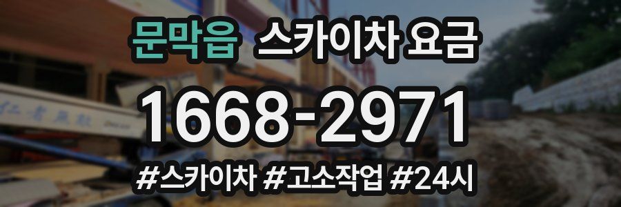 문막읍 스카이차 요금