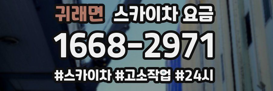 귀래면 스카이차 요금