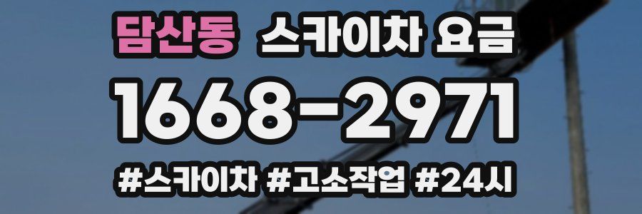담산동 스카이차 요금