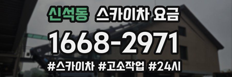 신석동 스카이차 요금
