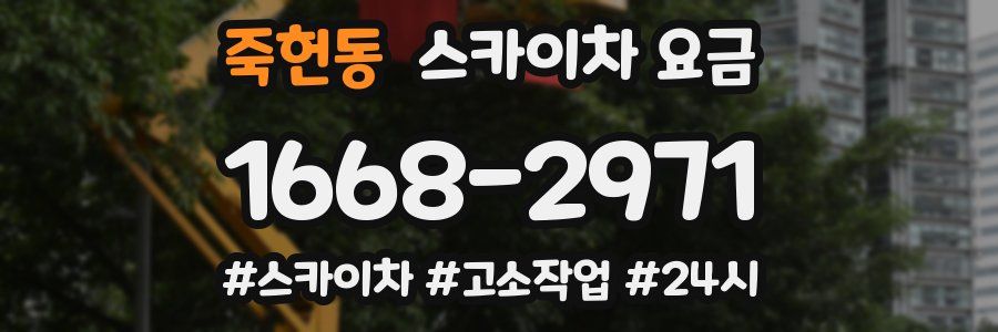 죽헌동 스카이차 요금