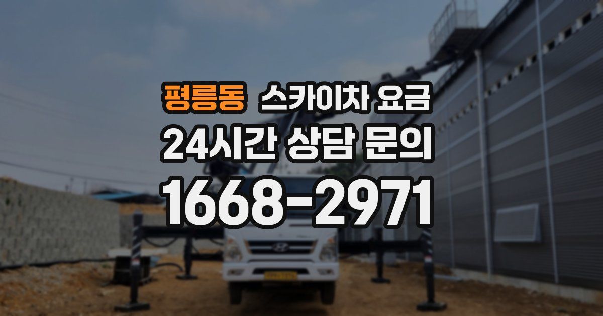 평릉동 스카이차 요금