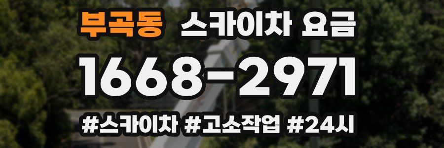 부곡동 스카이차 요금