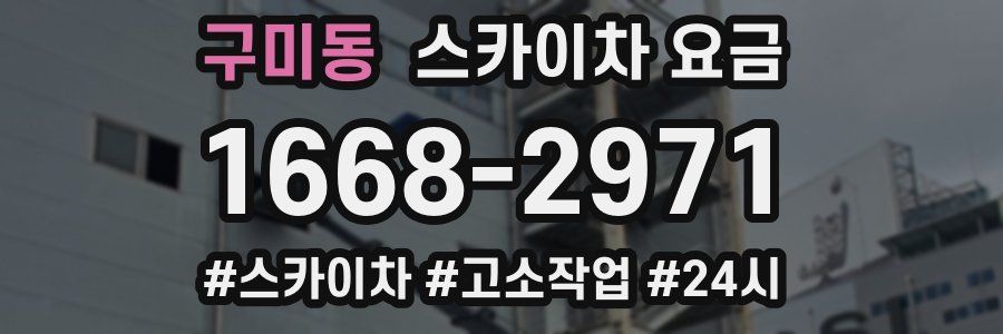 구미동 스카이차 요금