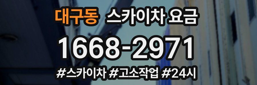 대구동 스카이차 요금