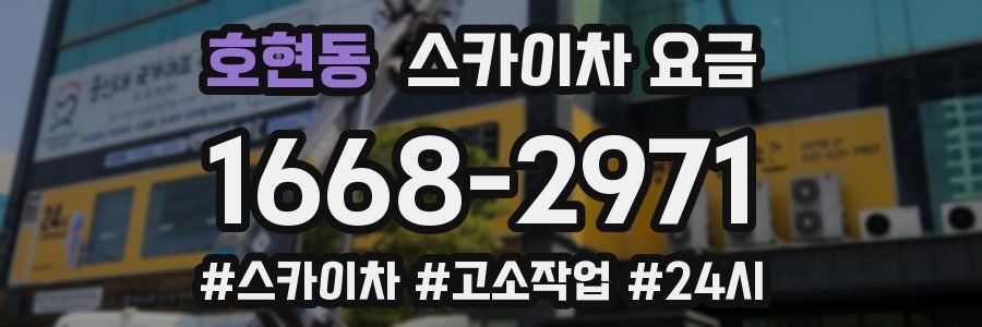 호현동 스카이차 요금
