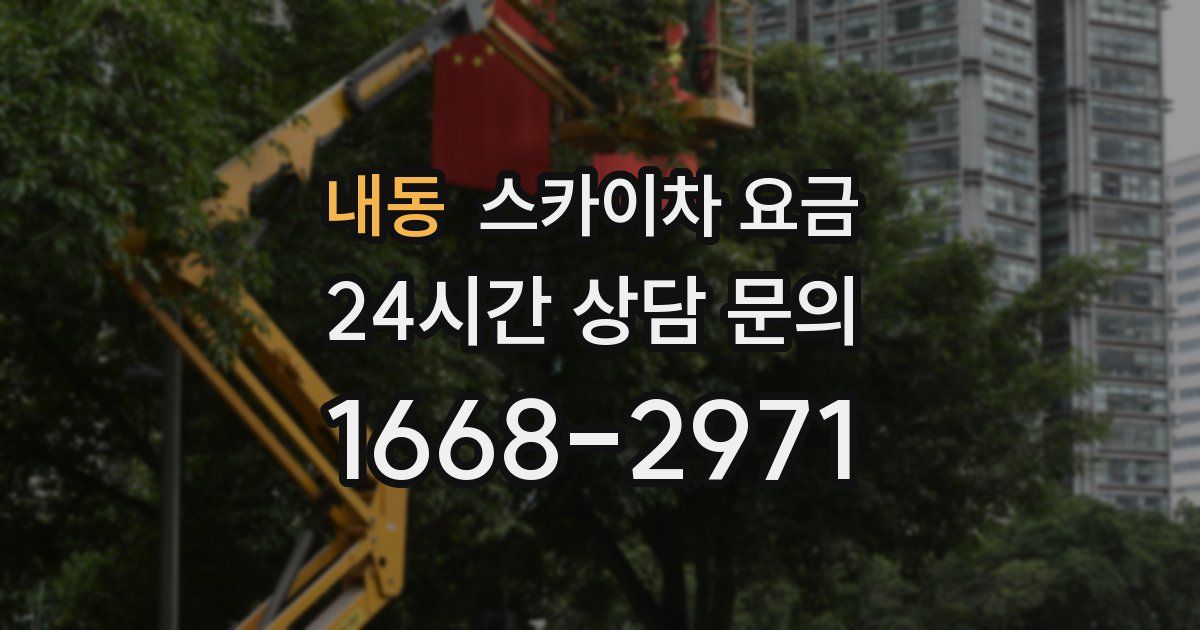 내동 스카이차 요금