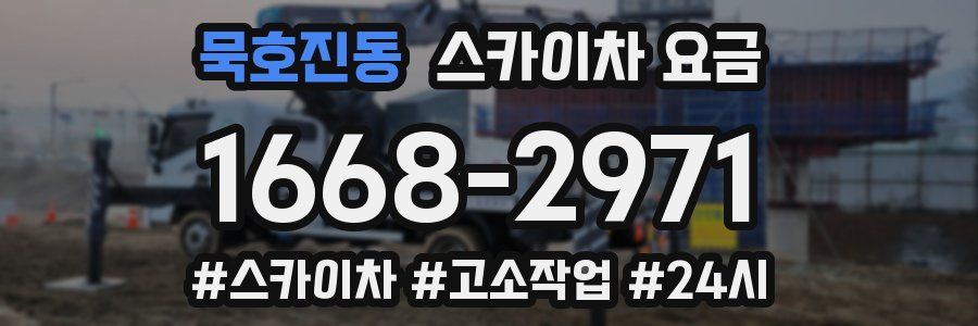 묵호진동 스카이차 요금