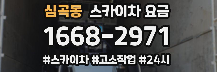 심곡동 스카이차 요금