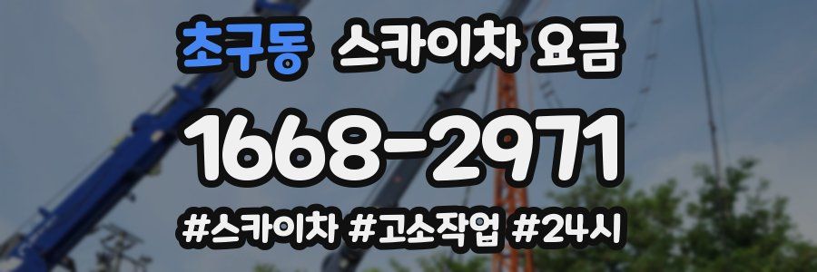 초구동 스카이차 요금