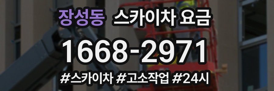 장성동 스카이차 요금