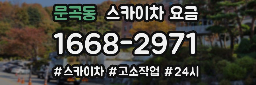 문곡동 스카이차 요금