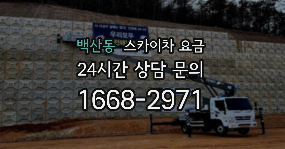 백산동 스카이차 요금