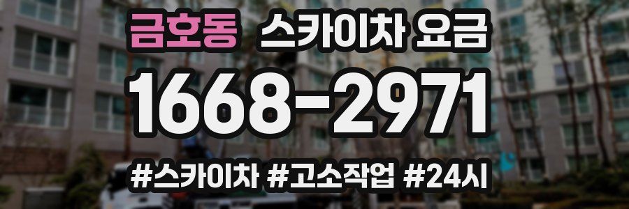 금호동 스카이차 요금