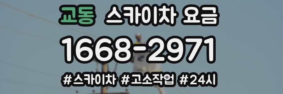 교동 스카이차 요금