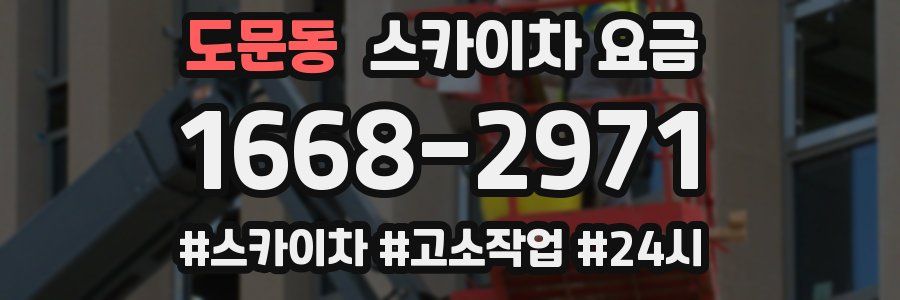 도문동 스카이차 요금