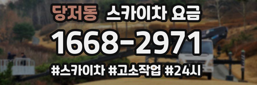 당저동 스카이차 요금