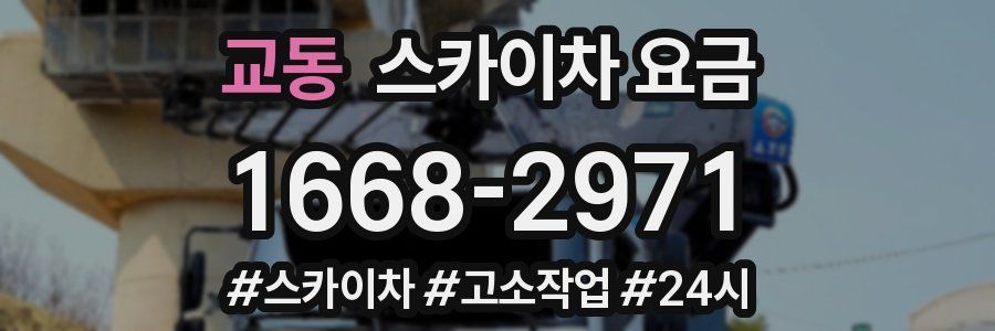 교동 스카이차 요금