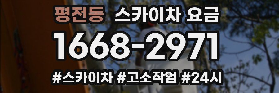평전동 스카이차 요금