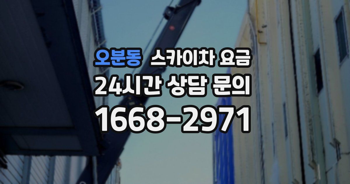 오분동 스카이차 요금