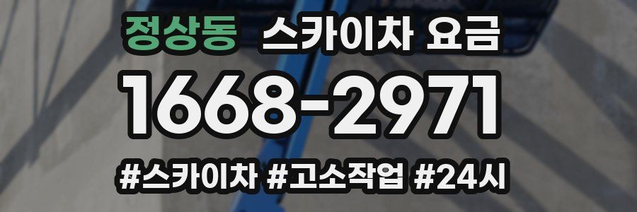 정상동 스카이차 요금