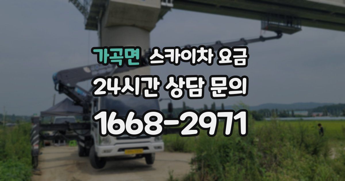 가곡면 스카이차 요금