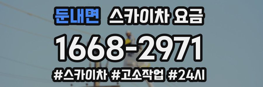 둔내면 스카이차 요금