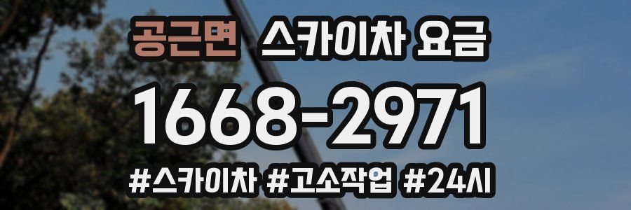 공근면 스카이차 요금
