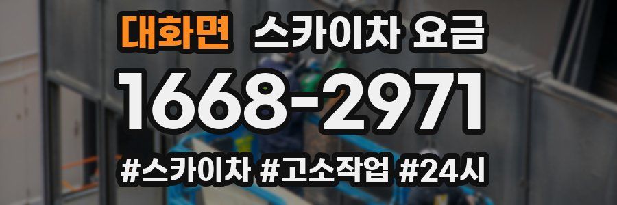 대화면 스카이차 요금