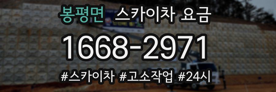 봉평면 스카이차 요금