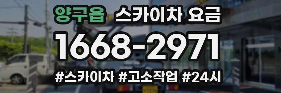 양구읍 스카이차 요금