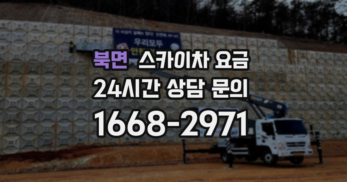 북면 스카이차 요금