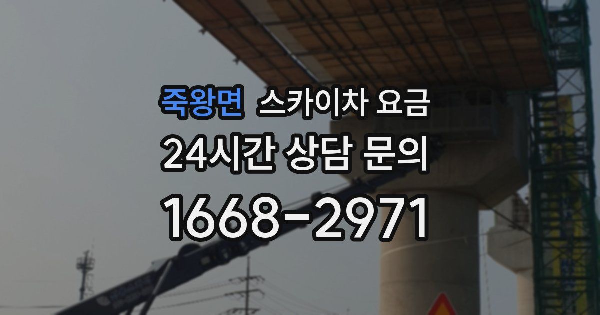 죽왕면 스카이차 요금