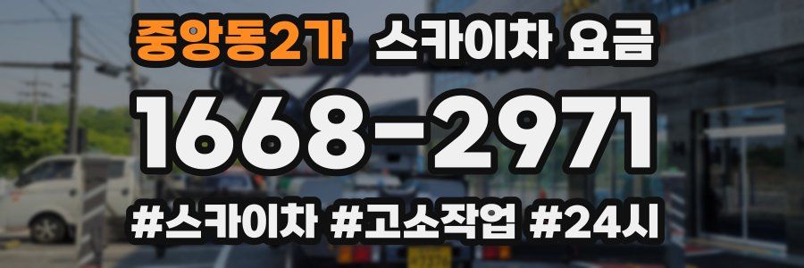 중앙동2가 스카이차 요금