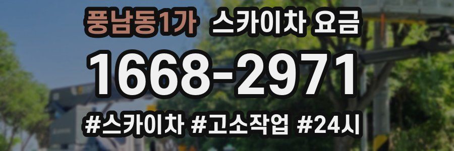 풍남동1가 스카이차 요금
