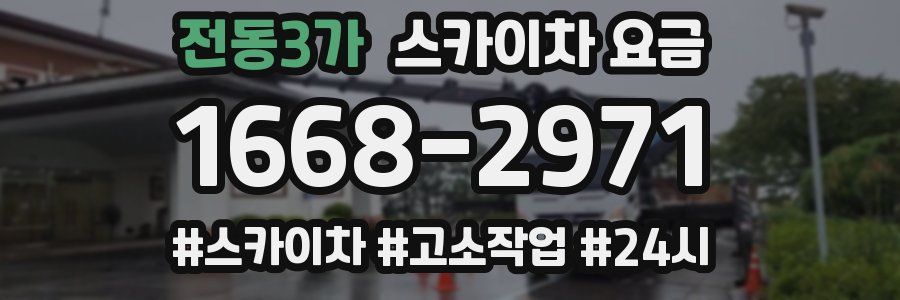 전동3가 스카이차 요금