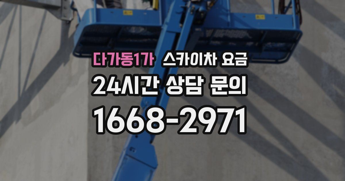 다가동1가 스카이차 요금
