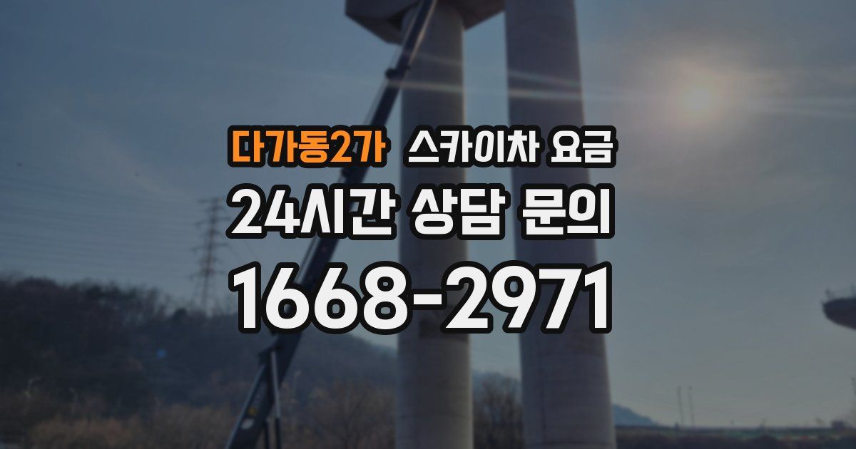 다가동2가 스카이차 요금