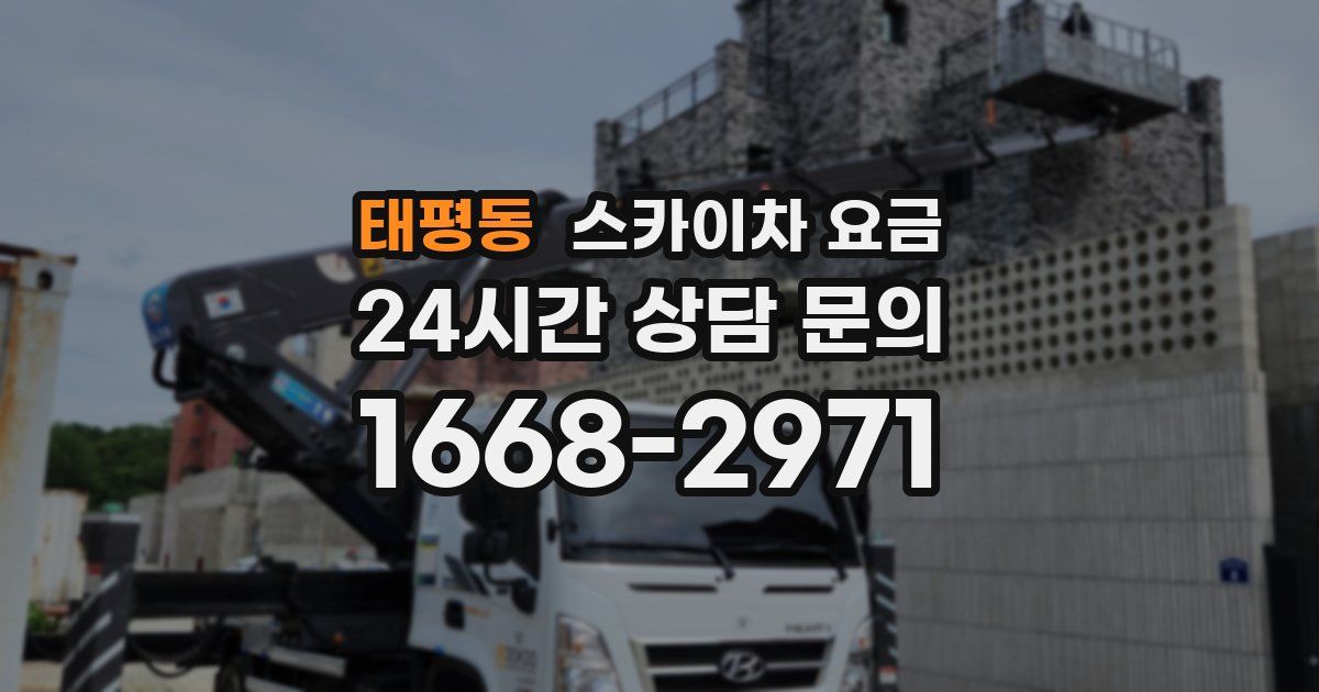 태평동 스카이차 요금