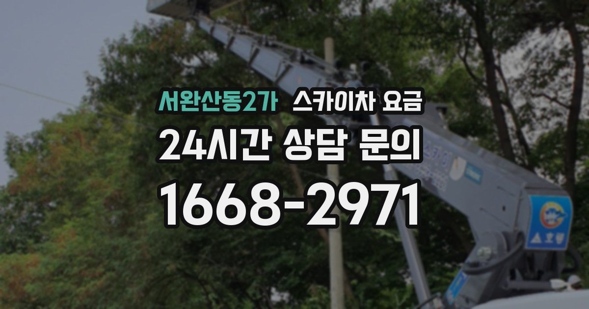 서완산동2가 스카이차 요금