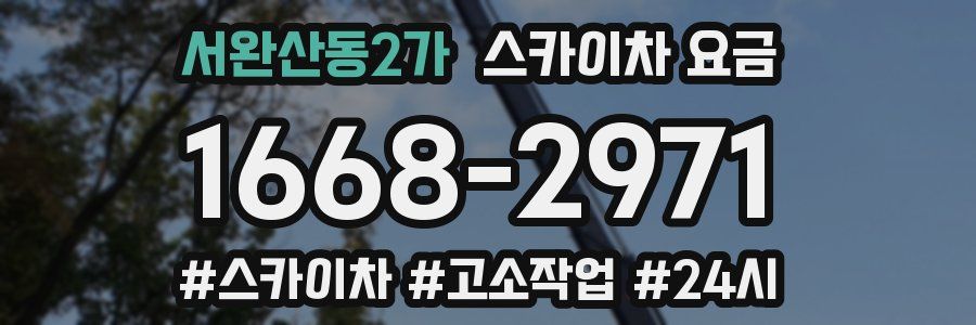 서완산동2가 스카이차 요금