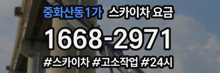 중화산동1가 스카이차 요금