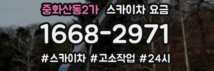 중화산동2가 스카이차 요금