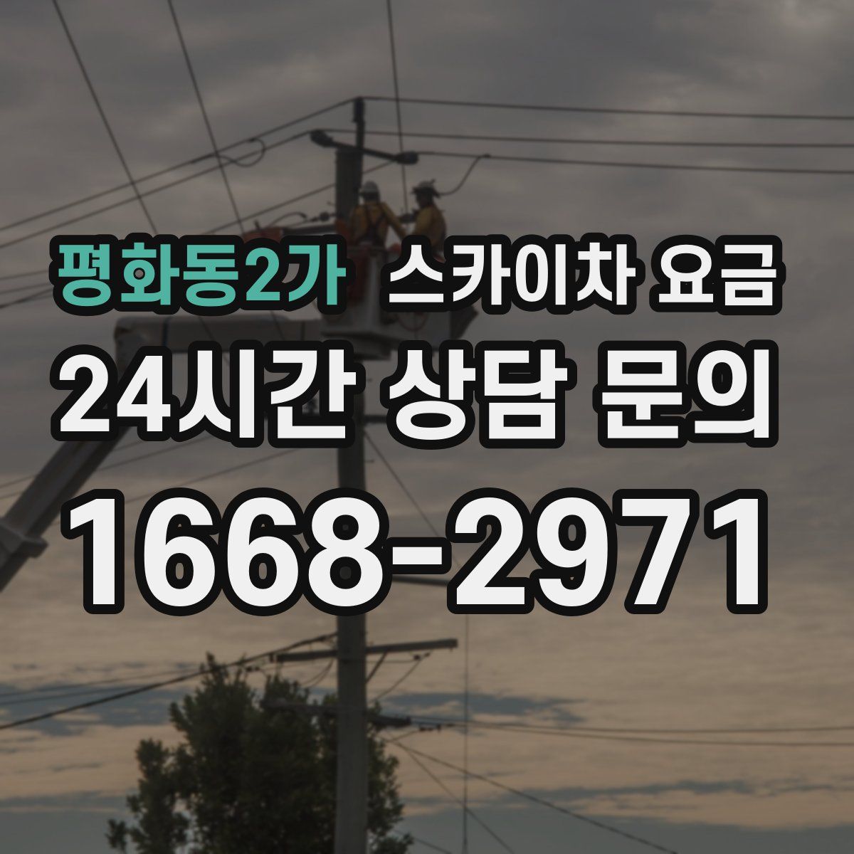 평화동2가 스카이차 요금