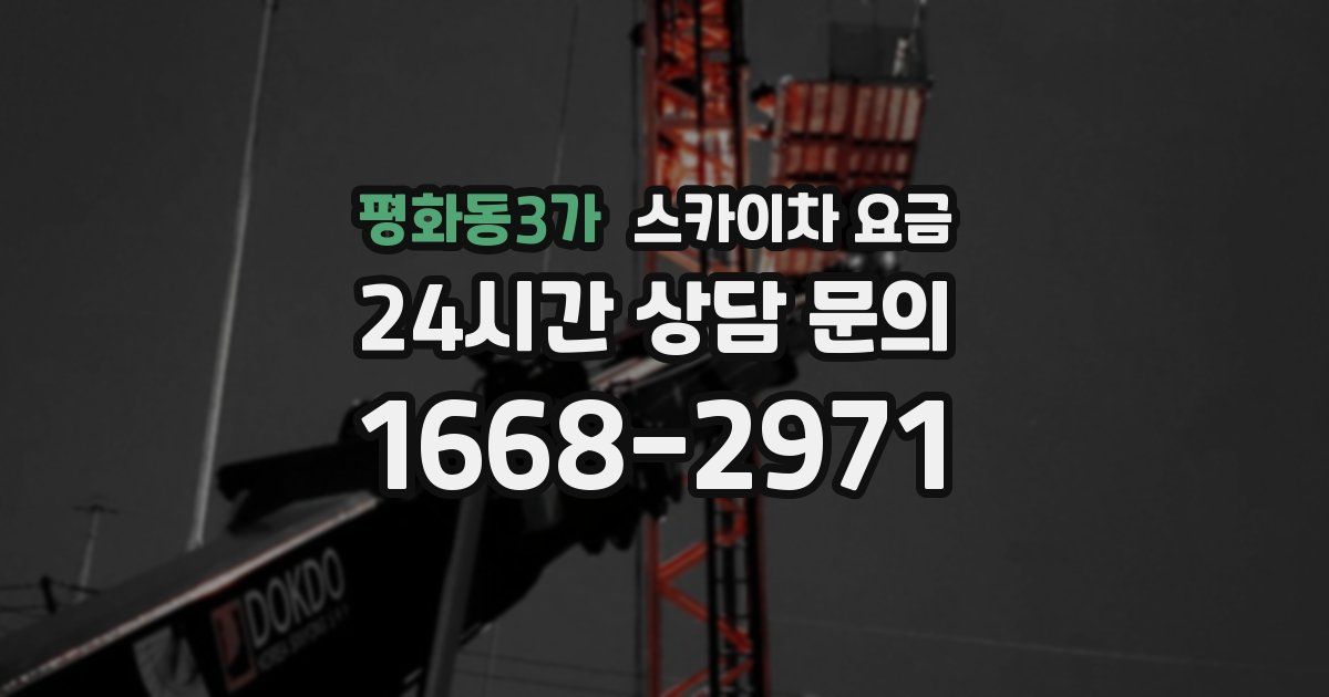 평화동3가 스카이차 요금