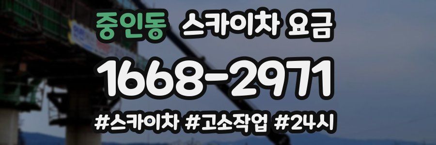 중인동 스카이차 요금