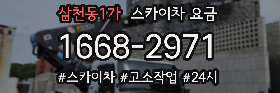 삼천동1가 스카이차 요금